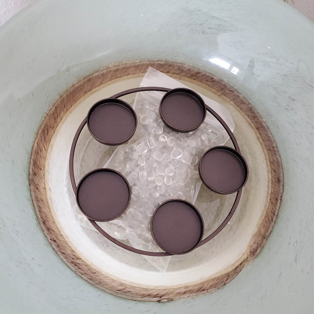 NIB Tranquility Bowl with Tealight Candle Holder- New In Box - Picture 5 of 15